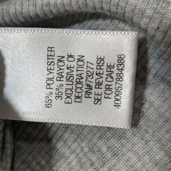 Princess Vera Wang Women's 3/4 Sleeve Embellished Fitted Tee Sz Med - Picture 5 of 6